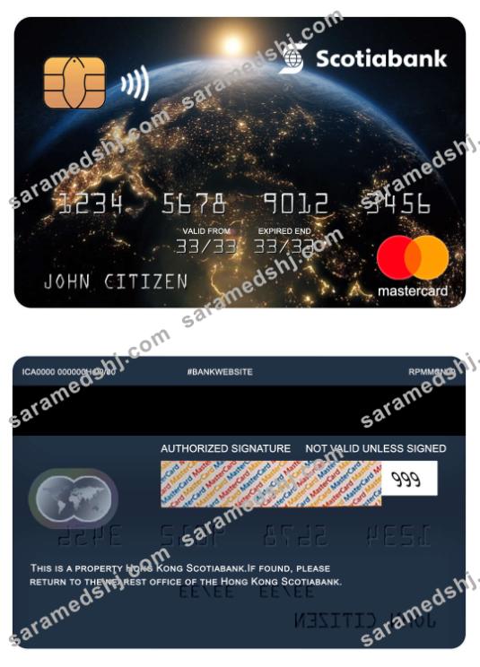 Hong Kong Scotiabank bank mastercard